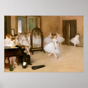 Affiche Cours de danse par Edgar Degas