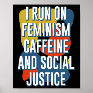 Affiche Cours Féministe Caféine Et Justice Sociale Femini