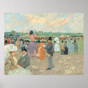 Affiche Course à Longchamp - Jean-Louis Forain Art