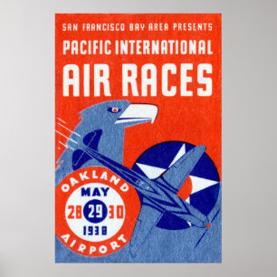 Affiche Course aérienne internationale du Pacifique 1938