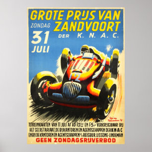 Affiche Course automobile de Formule Un du Grand Prix de H