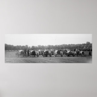 Affiche Course automobile, York, Pa., 11 mai 1915