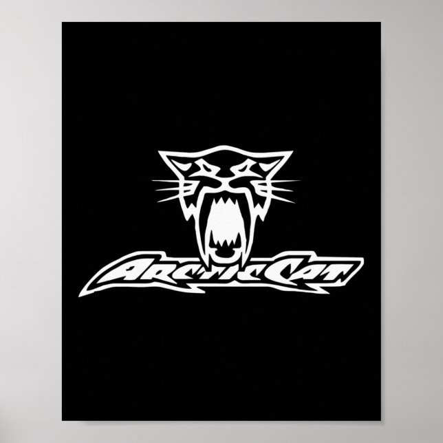 Affiche Course de chats arctiques Motoneige Powersports Pu (Devant)