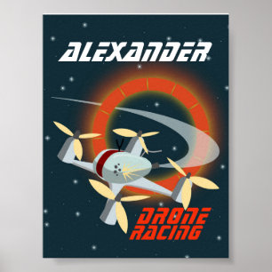 Affiche Course de drones