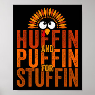 Affiche Course de Thanksgiving - Trottinette de dinde - Hu