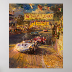 Affiche Course d'Oldtimer