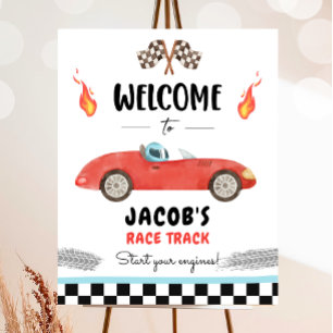 Affiche Course Voiture Deux Fast Curious Boy Welcome Poste