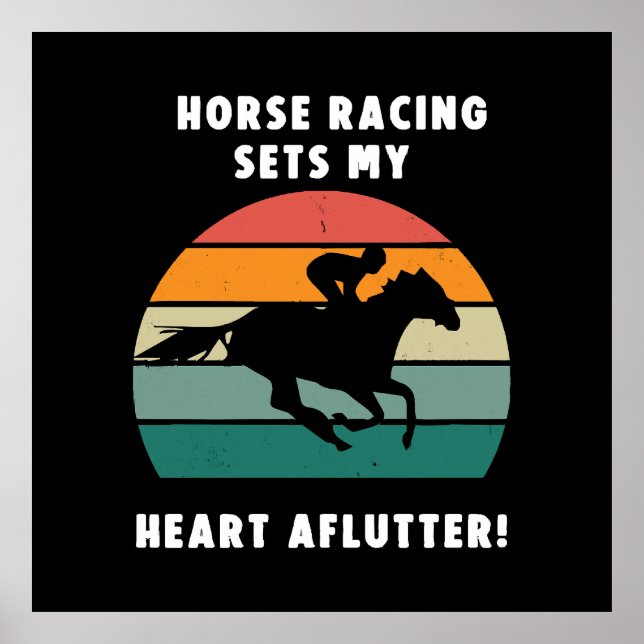 Affiche Courses de chevaux (Devant)