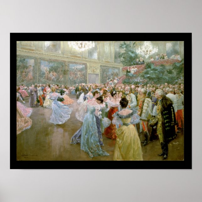 Affiche Court Ball à la Hofburg, 1900 (Devant)