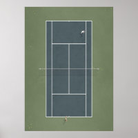 Court de tennis illustré ci-dessus