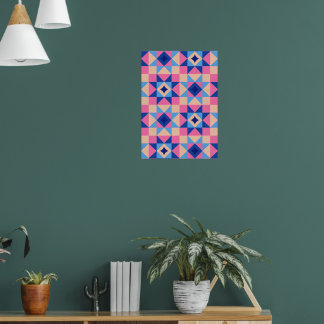 Affiche Courte moderne en bloc étoilé
