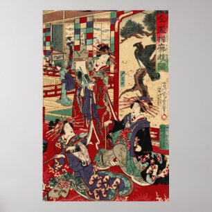 Affiche Courtesans japonais