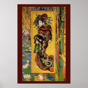 Affiche Courtisane japonaise Oiran par Vincent van Gogh