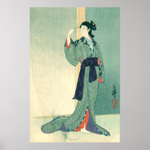 Affiche Courtisane japonaise (toile)
