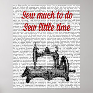 Affiche Cousez peu d'illustration de temps