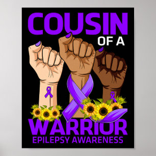 Affiche Cousin À La Main D'Un Guerrier Epilepsie Sensibili