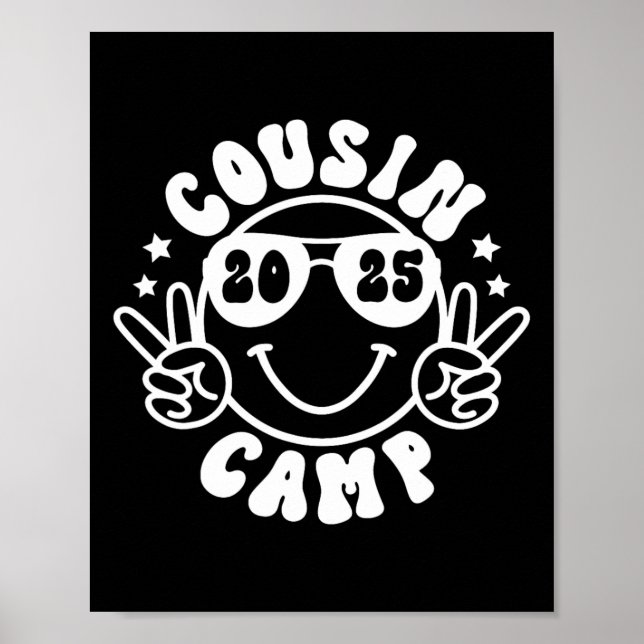 Affiche Cousin Camp 2025 Campeur Camping Feu de camp Été V (Devant)