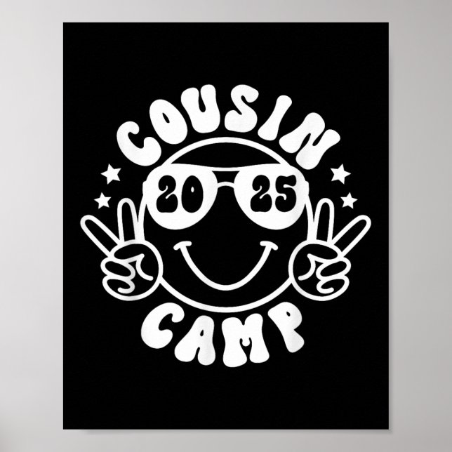 Affiche Cousin Camp 2025 Campeur Camping Feu de camp Été V (Devant)