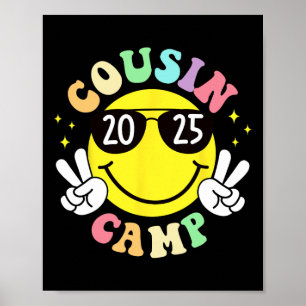 Affiche Cousin Camp 2025 Camping Caravane Vacances d'été