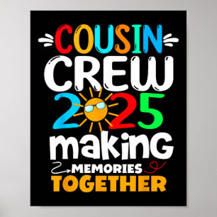 Affiche Cousin Crew 2025 Voyage amusant en famille Rendre