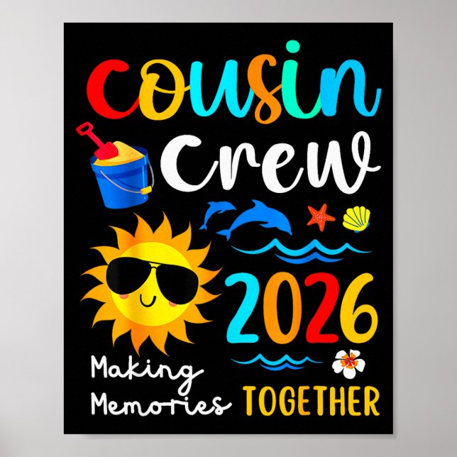 Affiche Cousin Crew 2026 Making Memories Summer Family Vac (Devant)
