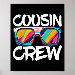 Affiche Cousin Crew Chemise Adultes Enfants Correspondant 