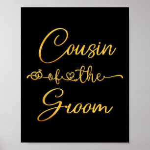 Affiche Cousin De La Groom Mariage Idée Pour Lui