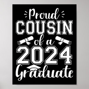 Affiche Cousin D'Un Cl De 2024 Gradué Diplômé Supérieur