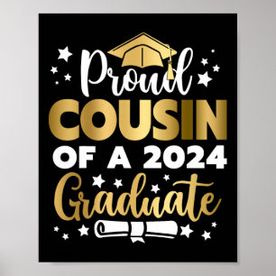 Affiche Cousin D'Un Cousin Diplômé De 2024 Senior 2024