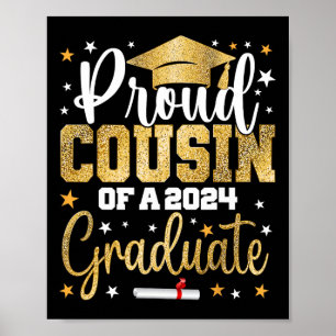 Affiche Cousin D'Un Diplômé De 2024 Cl