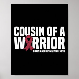 Affiche Cousin d'un guerrier Cerveau Aneurysme sensibilisa