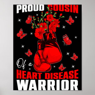 Affiche Cousin d'un guerrier du cœur Sensibilisation à la