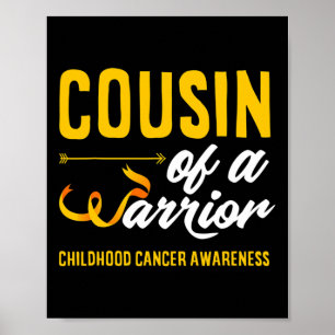Affiche Cousin d'un guerrier Sensibilisation au cancer inf