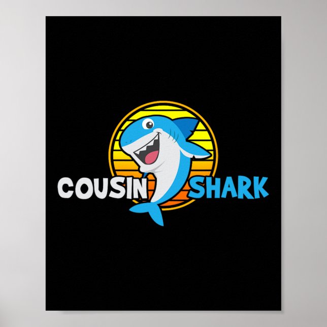 Affiche Cousin Gift Shark Lover (Devant)