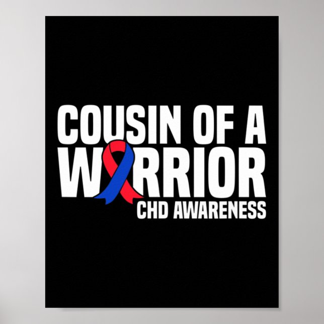 Affiche Cousin Of A Warrior Chd Congenital Heart Disease A (Devant)