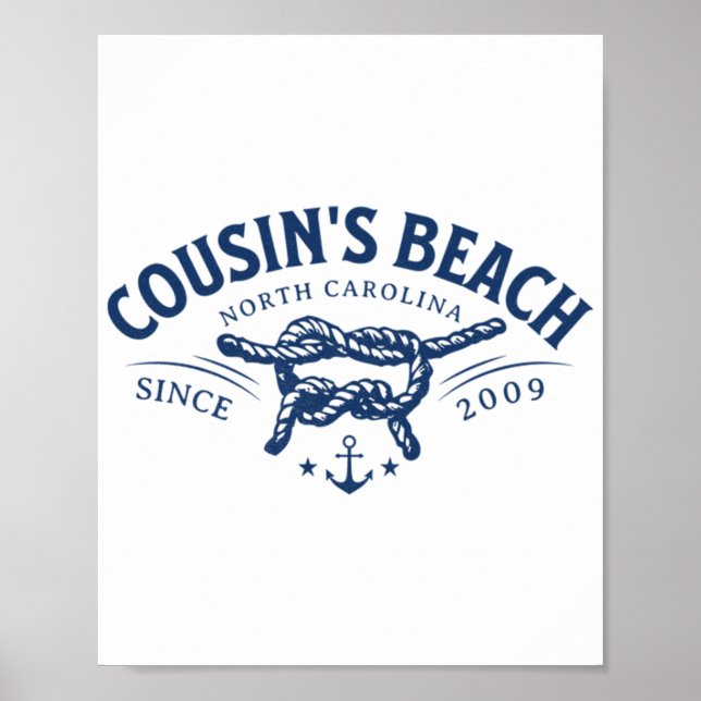 Affiche Cousin's Beach NC L'été je suis devenu assez (Devant)
