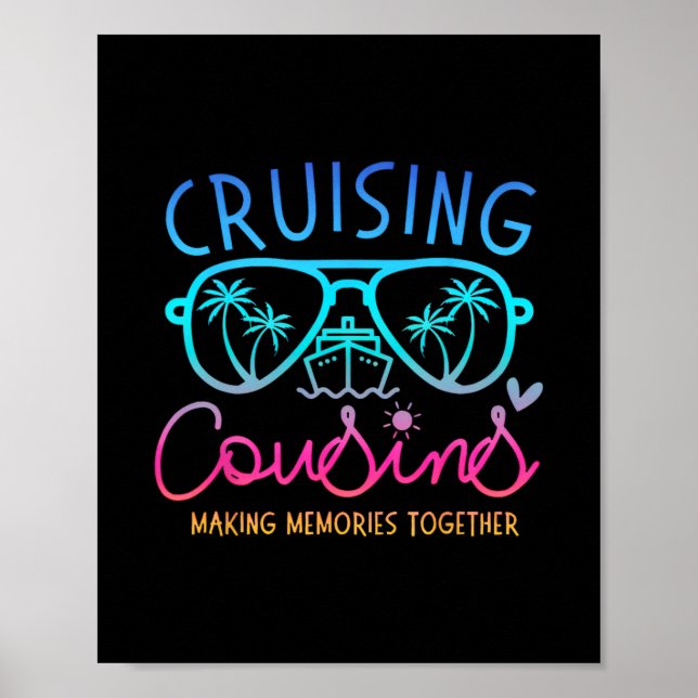 Affiche Cousins en croisière créant des souvenirs ensemble (Devant)