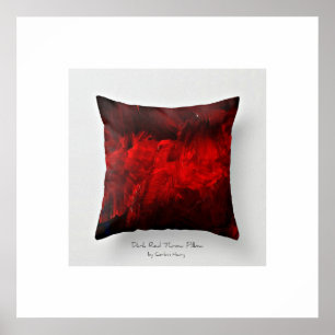 Affiche Coussin de jet imprimé Dark Red Art 3.0