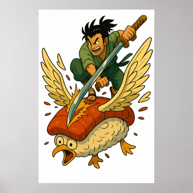 Affiche Coussin de sushi (Devant)
