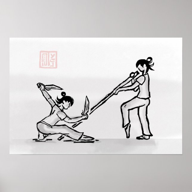 Affiche couteau contre poteau (Devant)