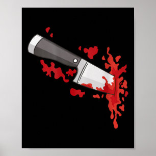 Affiche Couteau Dans Le Ck Halloween Costume De Meurtre Co