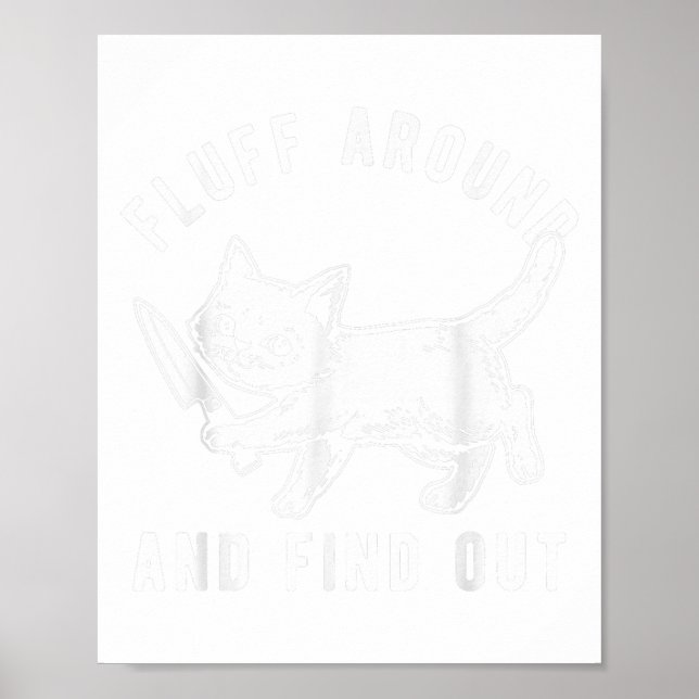 Affiche Couteau De Chat Fluff Autour Et Découvrez _1 (Devant)