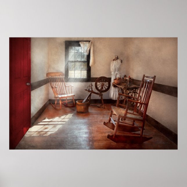 Affiche Couture - Chambre - salle de couture de grand-mère (Devant)