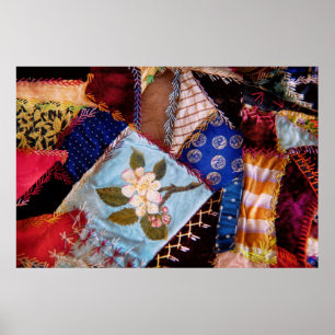 Affiche Couture - Patchwork - Le quilt de grand-mère