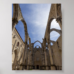 Affiche Couvent du Carmo à Lisbonne