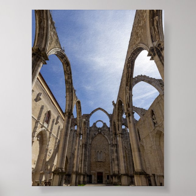 Affiche Couvent du Carmo à Lisbonne (Devant)