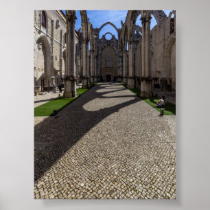 Affiche Couvent du Carmo à Lisbonne