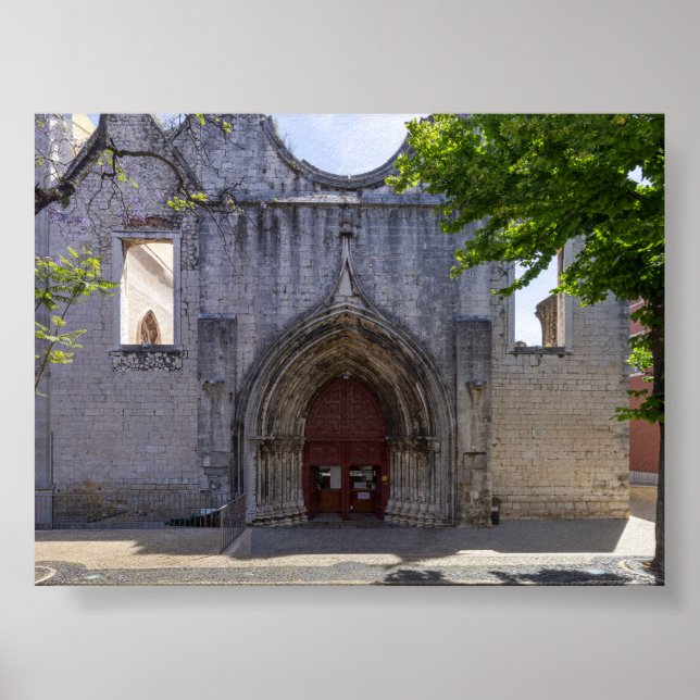 Affiche Couvent du Carmo à Lisbonne (Devant)