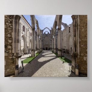 Affiche Couvent du Carmo à Lisbonne