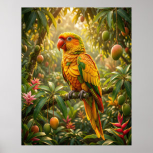 Affiche Couvert de perroquet mangue